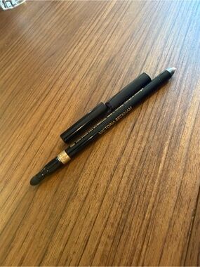 Victoria Beckham Black Dual-Ended Eye Pencil with Gold Accent